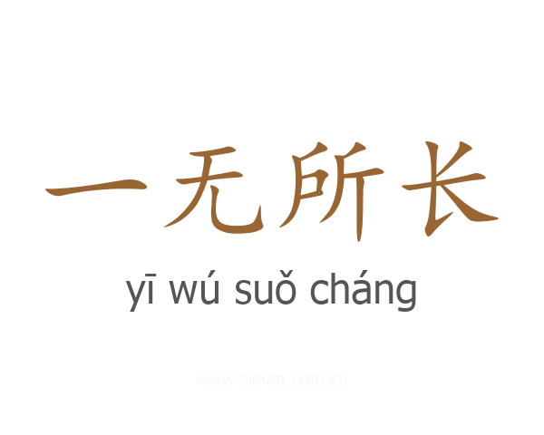 一无所长