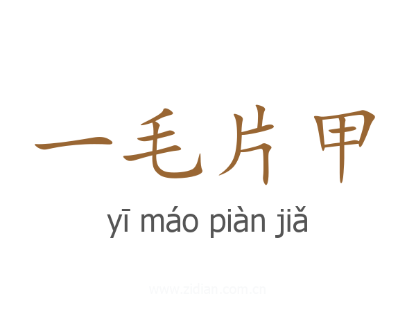 一毛片甲