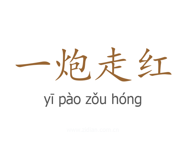 一炮走红