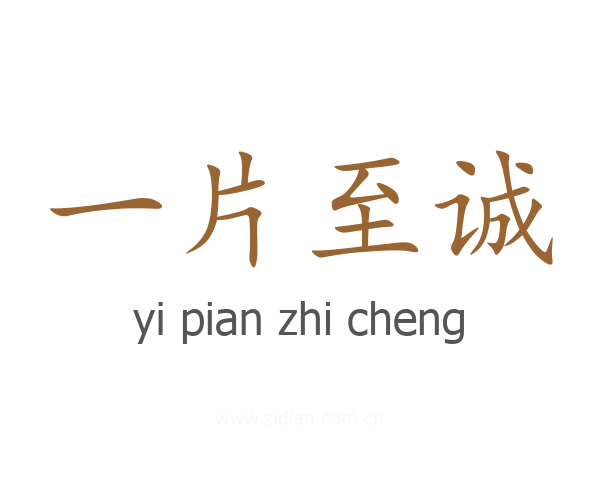 一片至诚