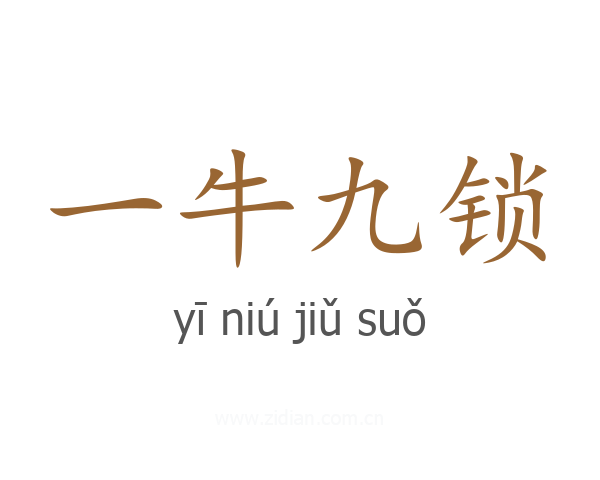 一牛九锁