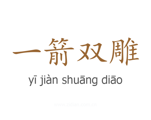 一箭双雕