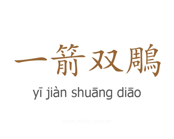 一箭双鵰