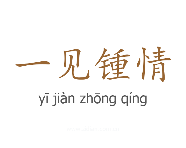 一见锺情