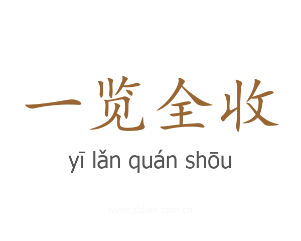 一览全收