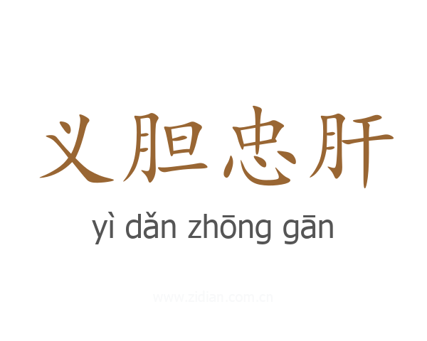 义胆忠肝