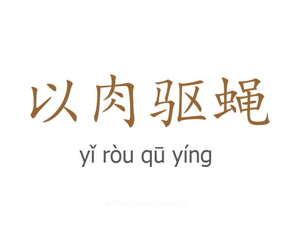 以肉驱蝇