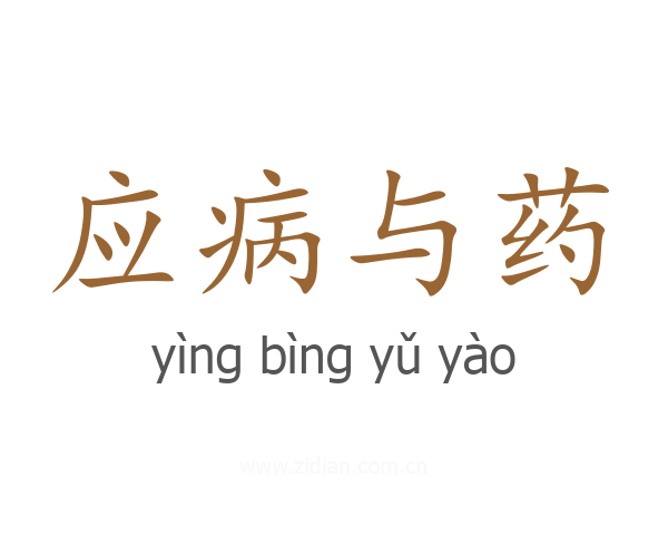 应病与药