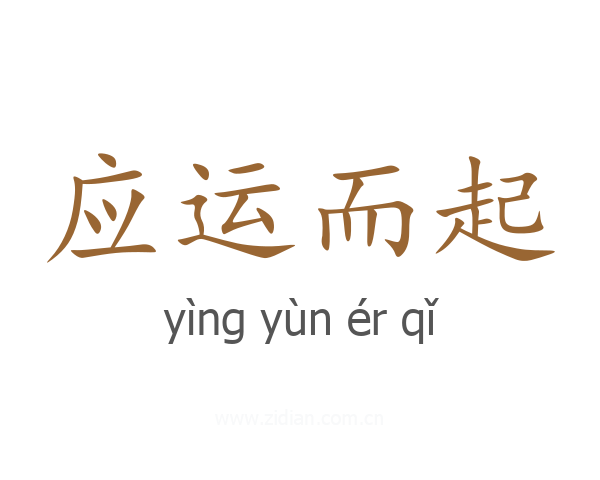 应运而起
