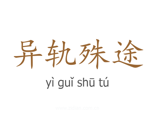 异轨殊途