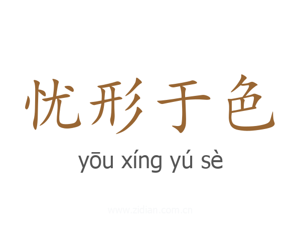 忧形于色