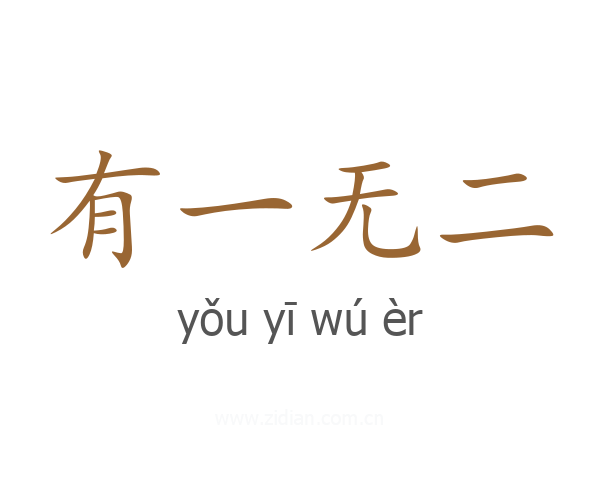 有一无二
