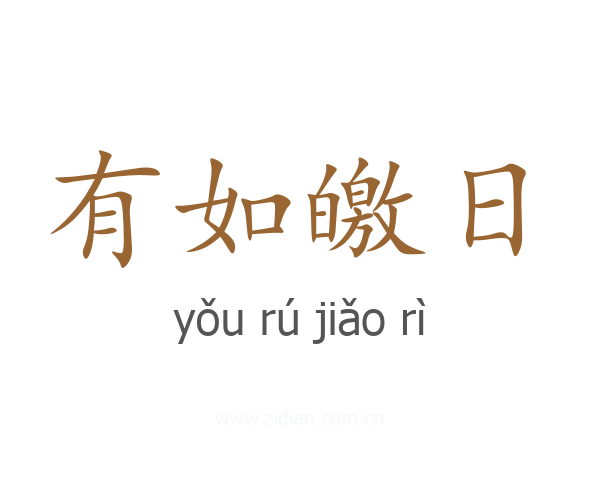 有如皦日