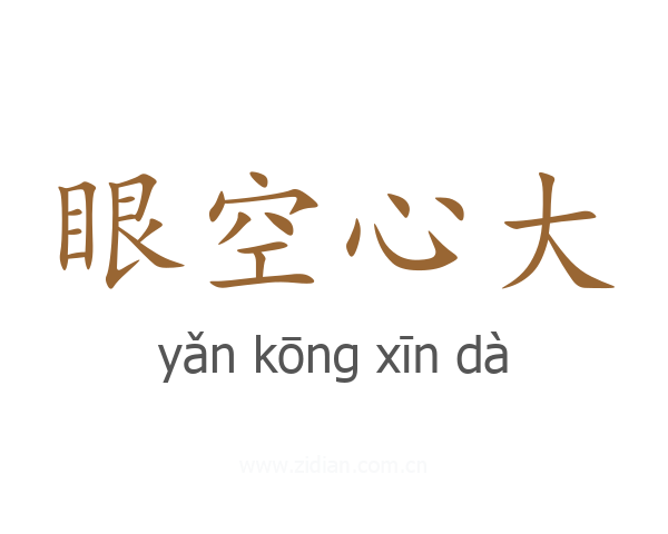 眼空心大
