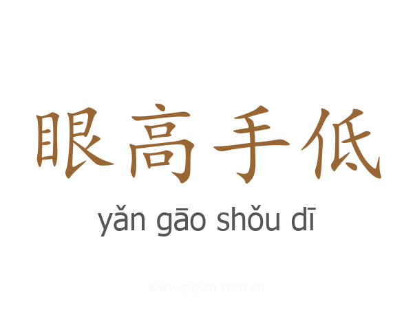 眼高手低