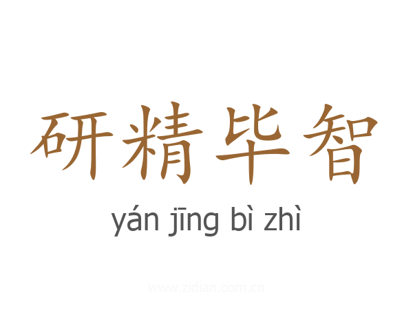研精毕智