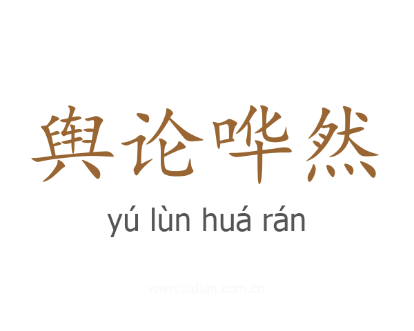 舆论哗然