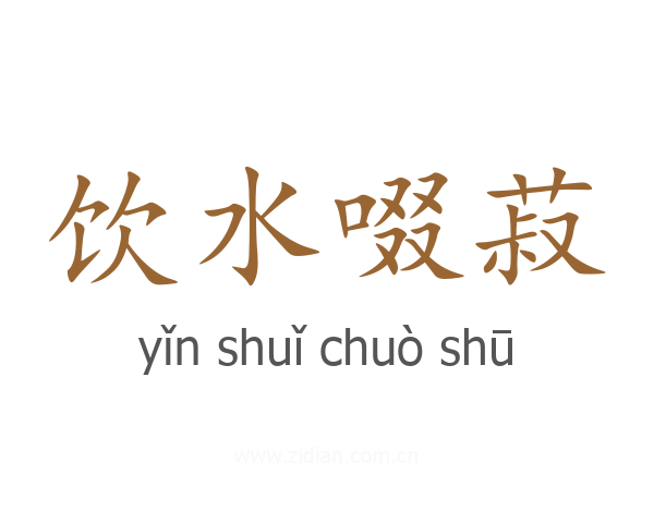 饮水啜菽