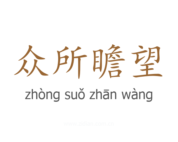 众所瞻望
