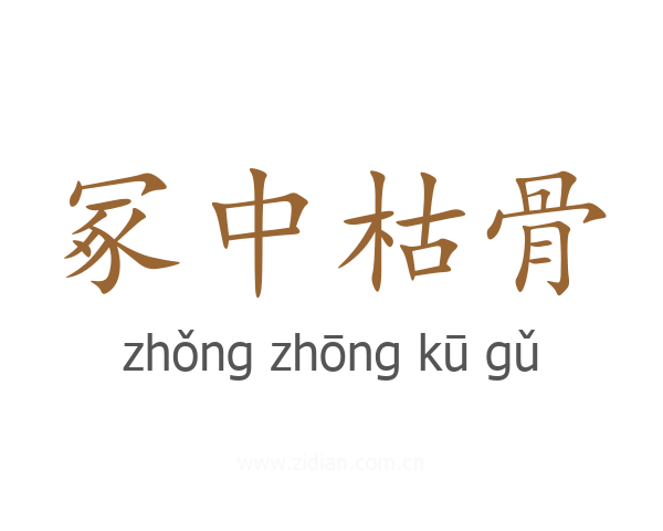 冢中枯骨