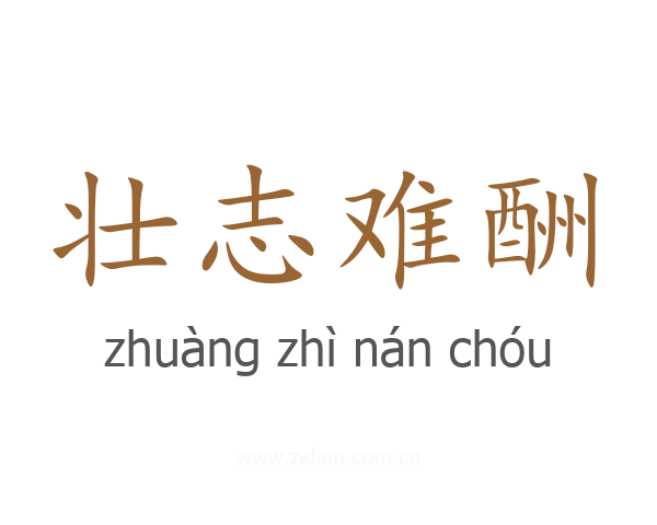 壮志难酬