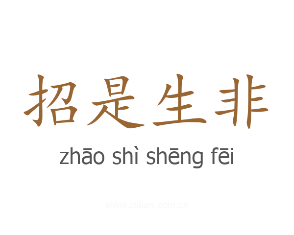 招是生非
