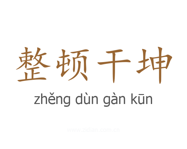 整顿干坤