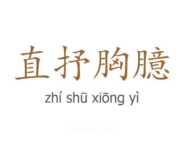 直抒胸臆