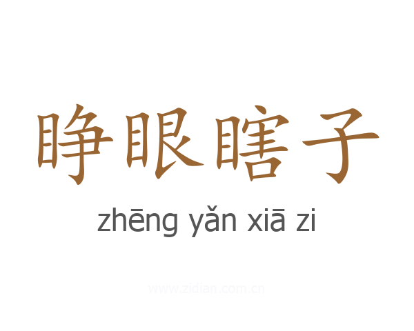 睁眼瞎子