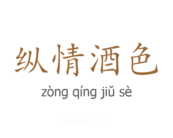 纵情酒色