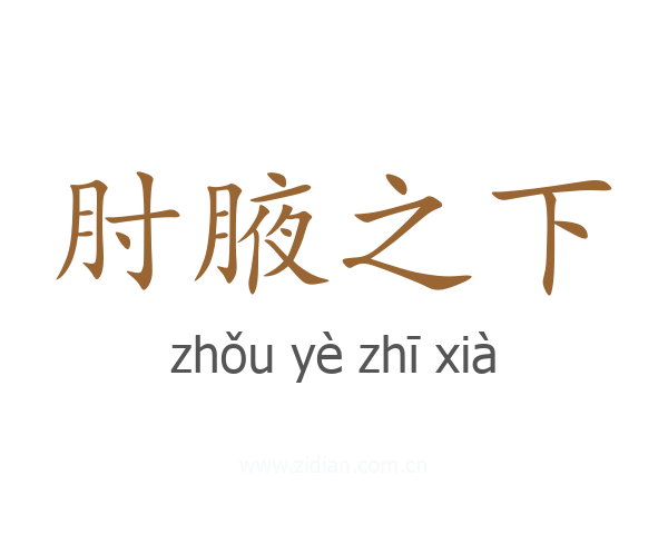 肘腋之下