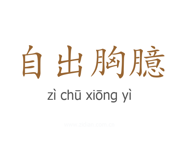 自出胸臆
