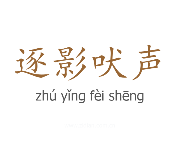 逐影吠声