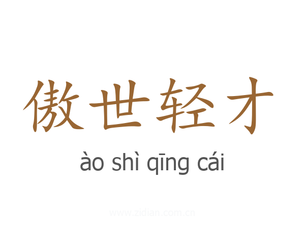 傲世轻才