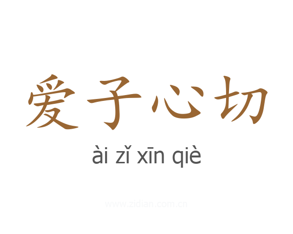 爱子心切