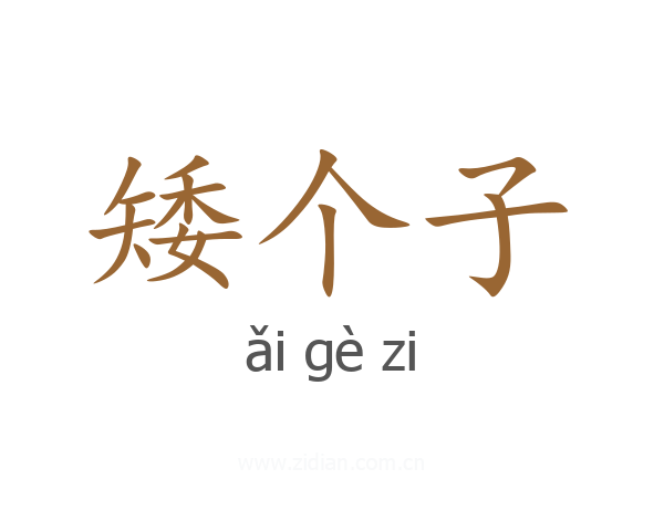 矮个子