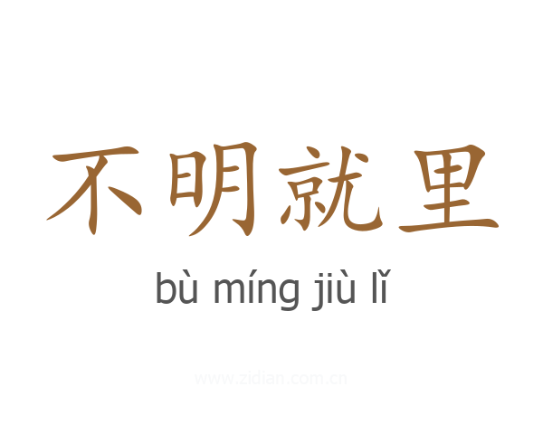 不明就里
