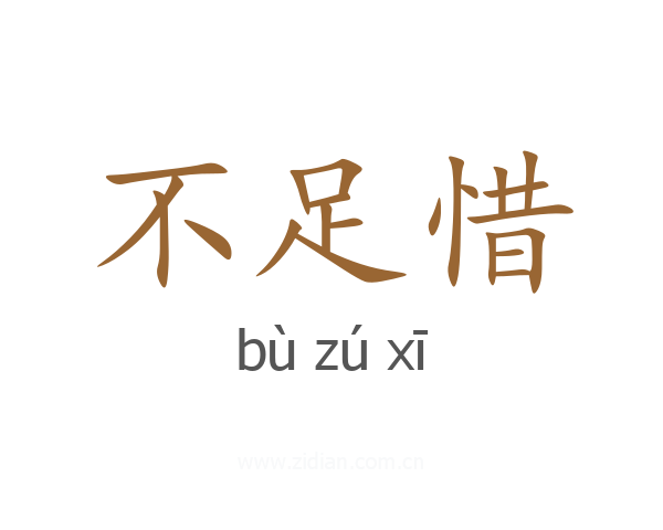 不足惜