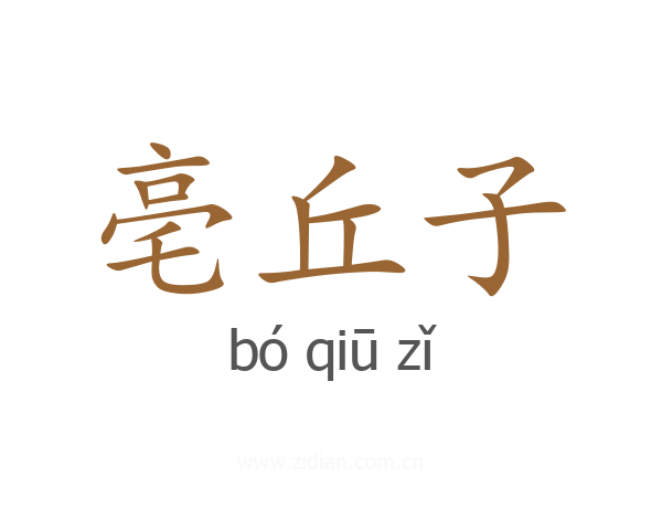 亳丘子
