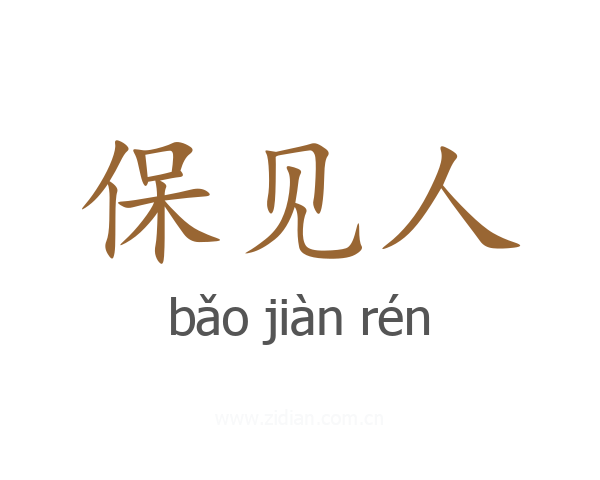 保见人