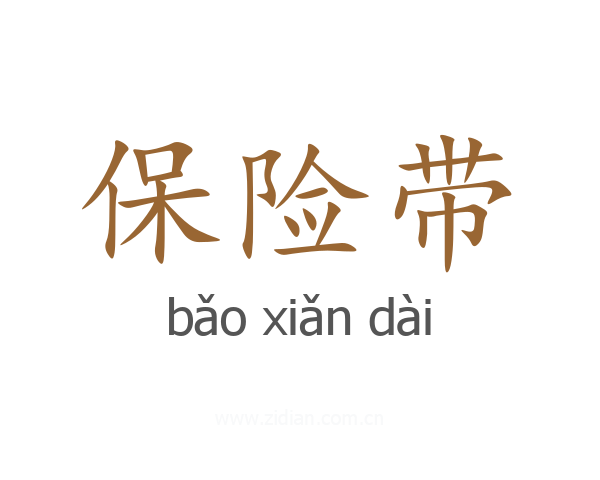 保险带