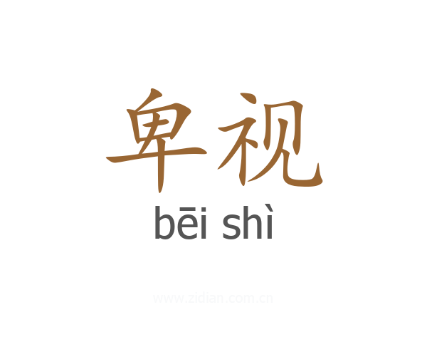 卑视