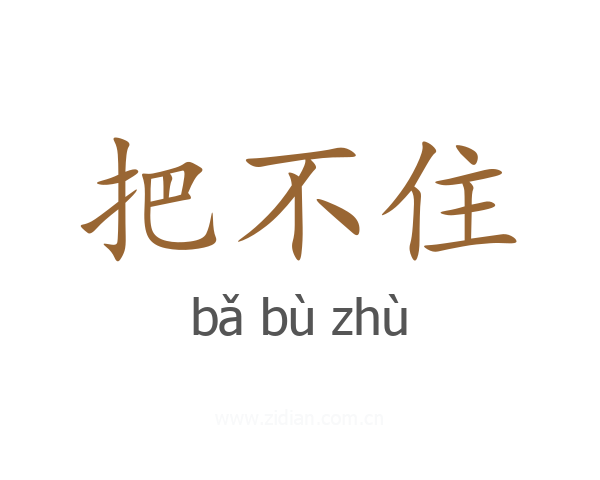 把不住