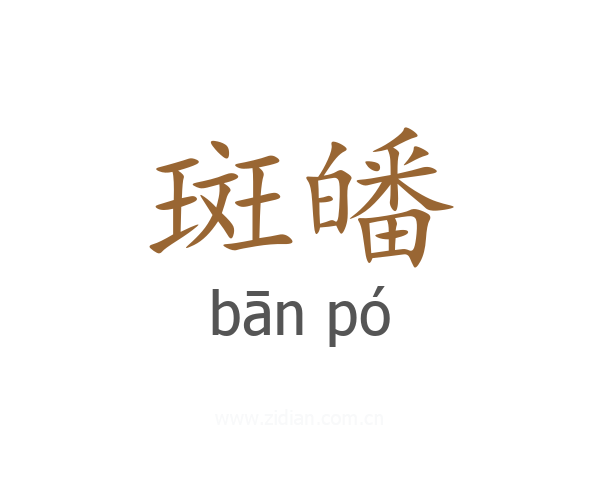 斑皤
