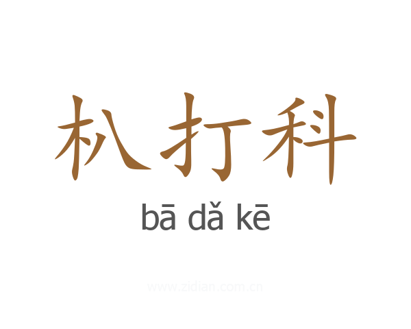 朳打科