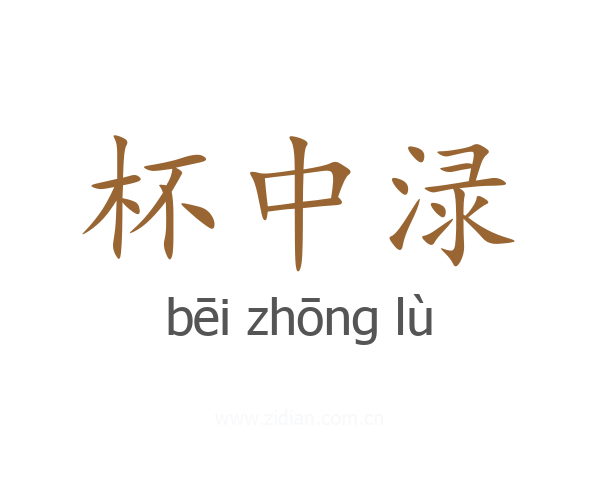 杯中渌