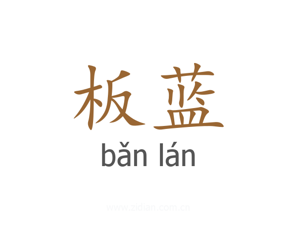 板蓝