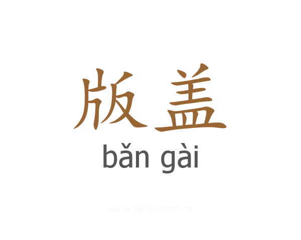 版盖
