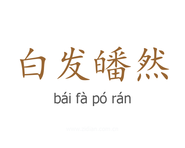 白发皤然