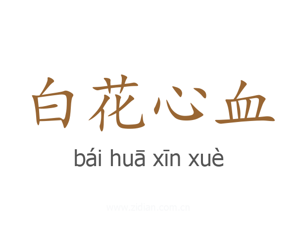 白花心血